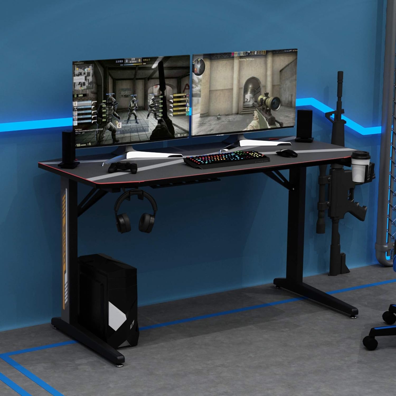 Gaming Desk Computer YT-TF-1 (Gaming Table) With Full Cover Mouse Pad 750*140*650MM Gaming Desk Computer YT-TF-1 (Gaming Table) With Full Cover Mouse Pad 750*140*650MM